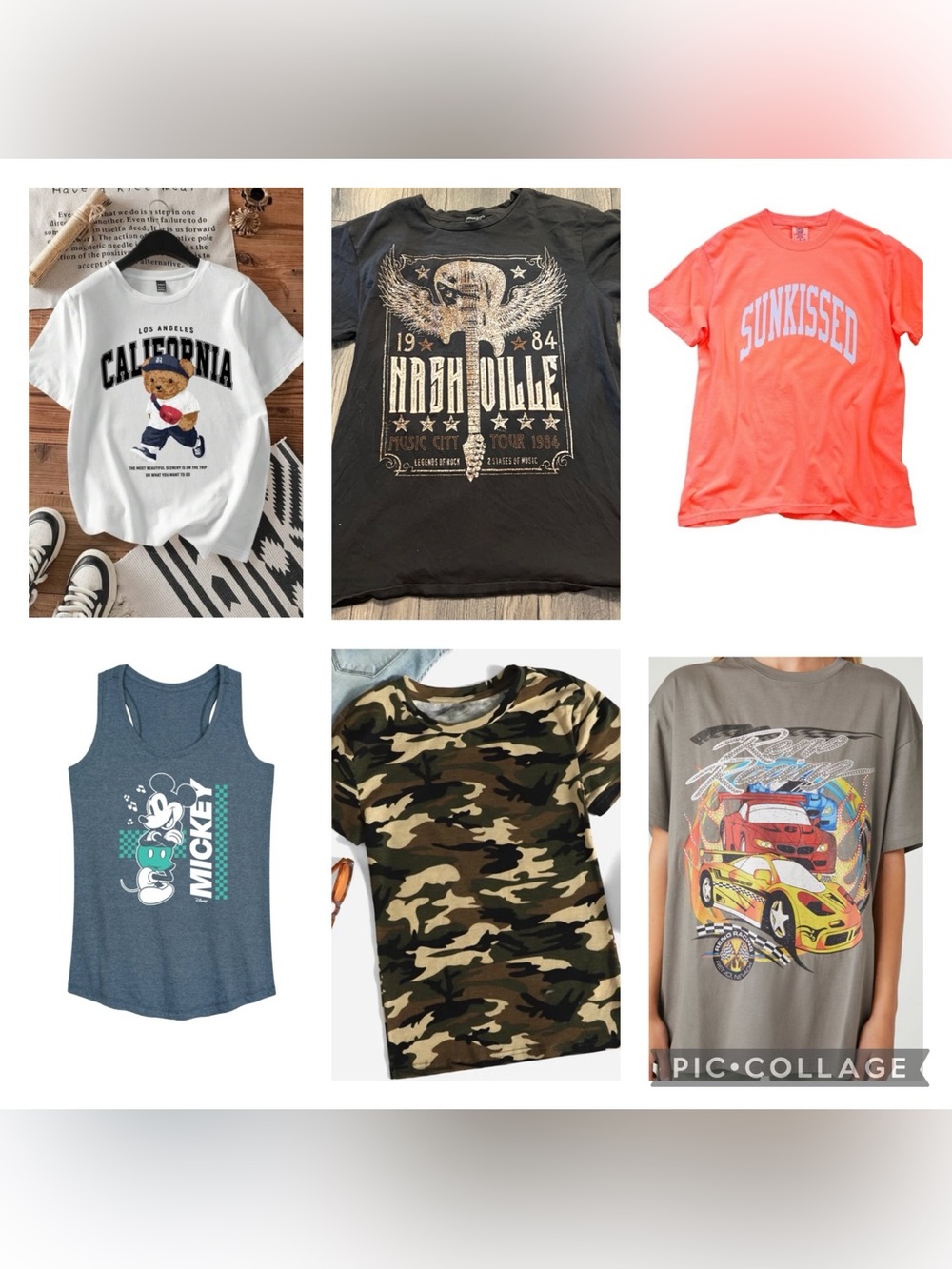 Bundle of 6 tops